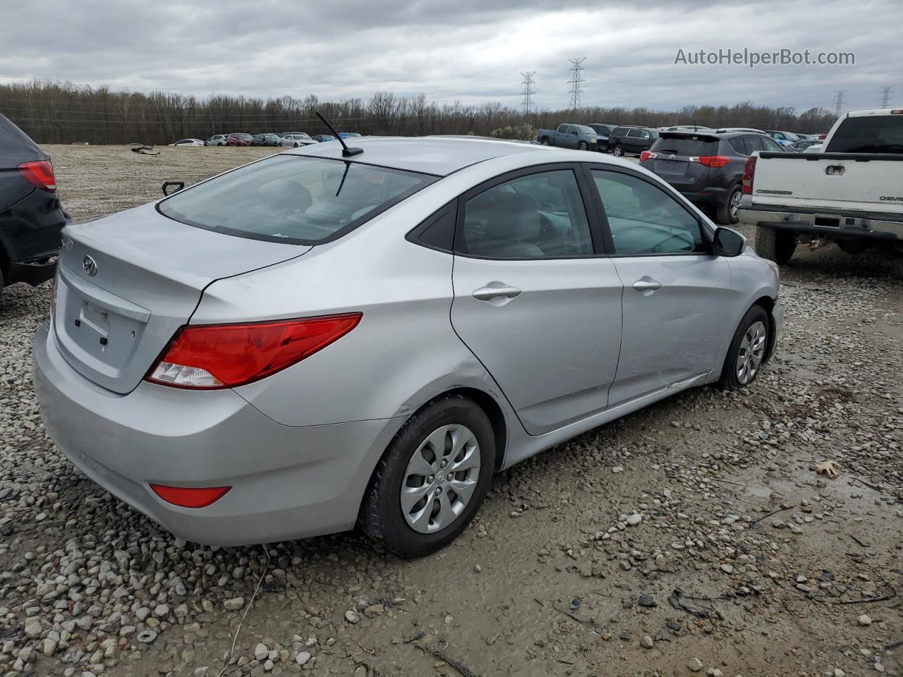 2017 Hyundai Accent Se Silver vin: KMHCT4AE4HU241811