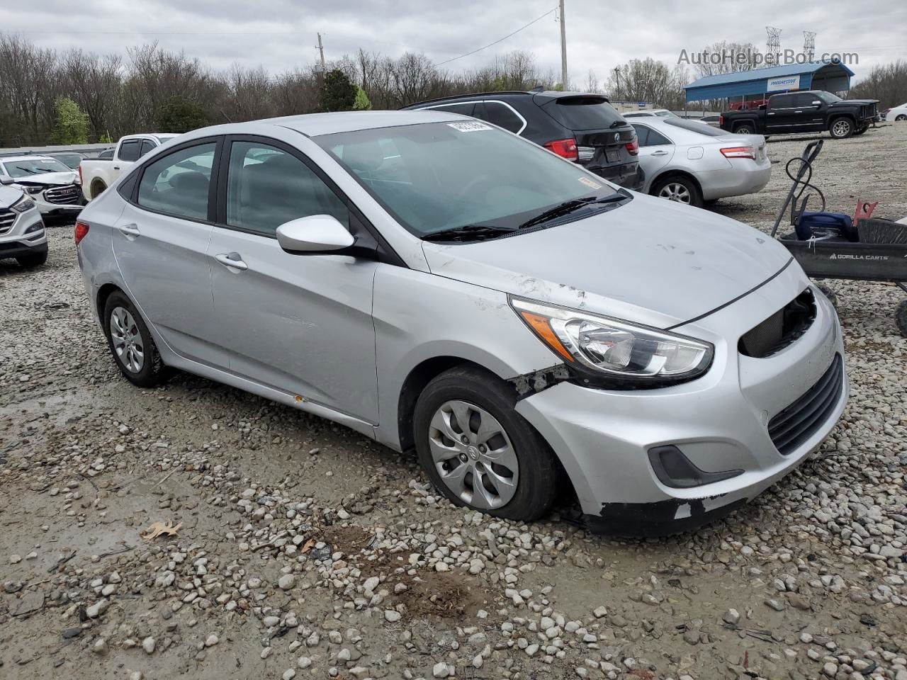 2017 Hyundai Accent Se Silver vin: KMHCT4AE4HU241811