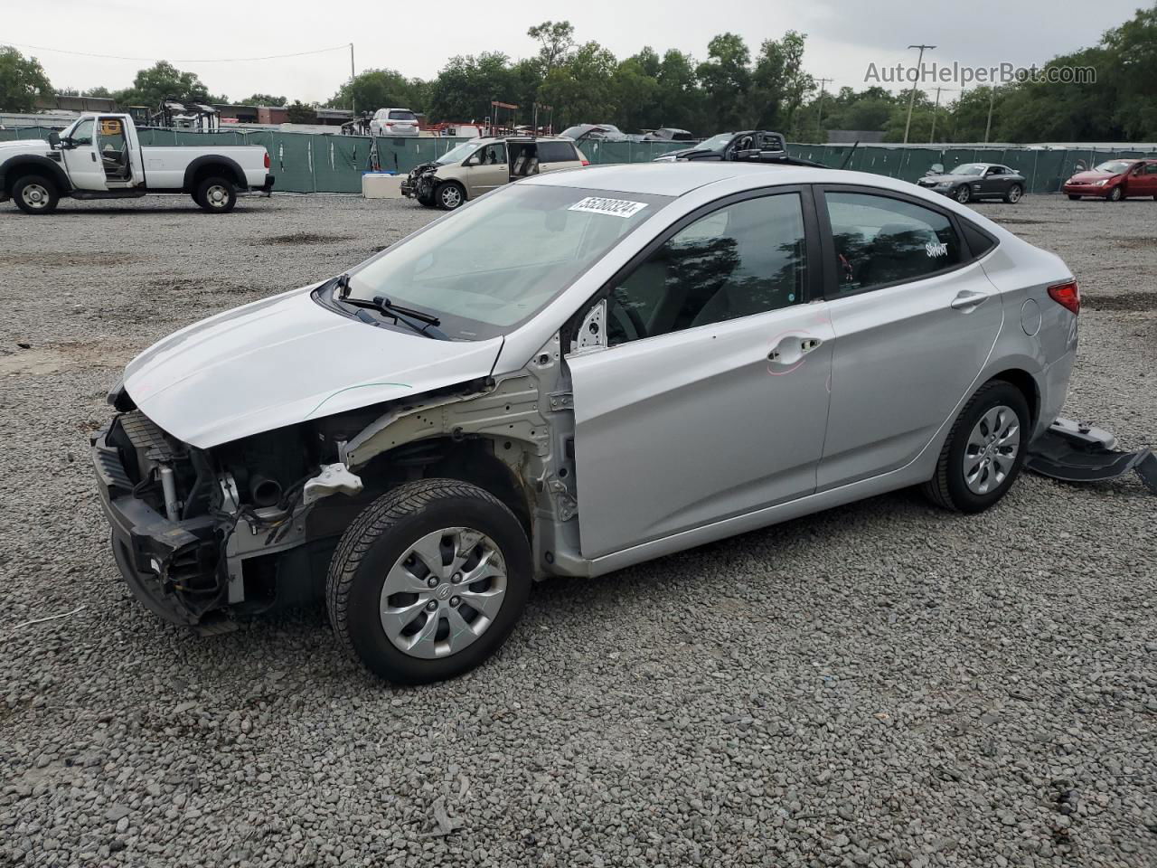 2017 Hyundai Accent Se Silver vin: KMHCT4AE4HU249262