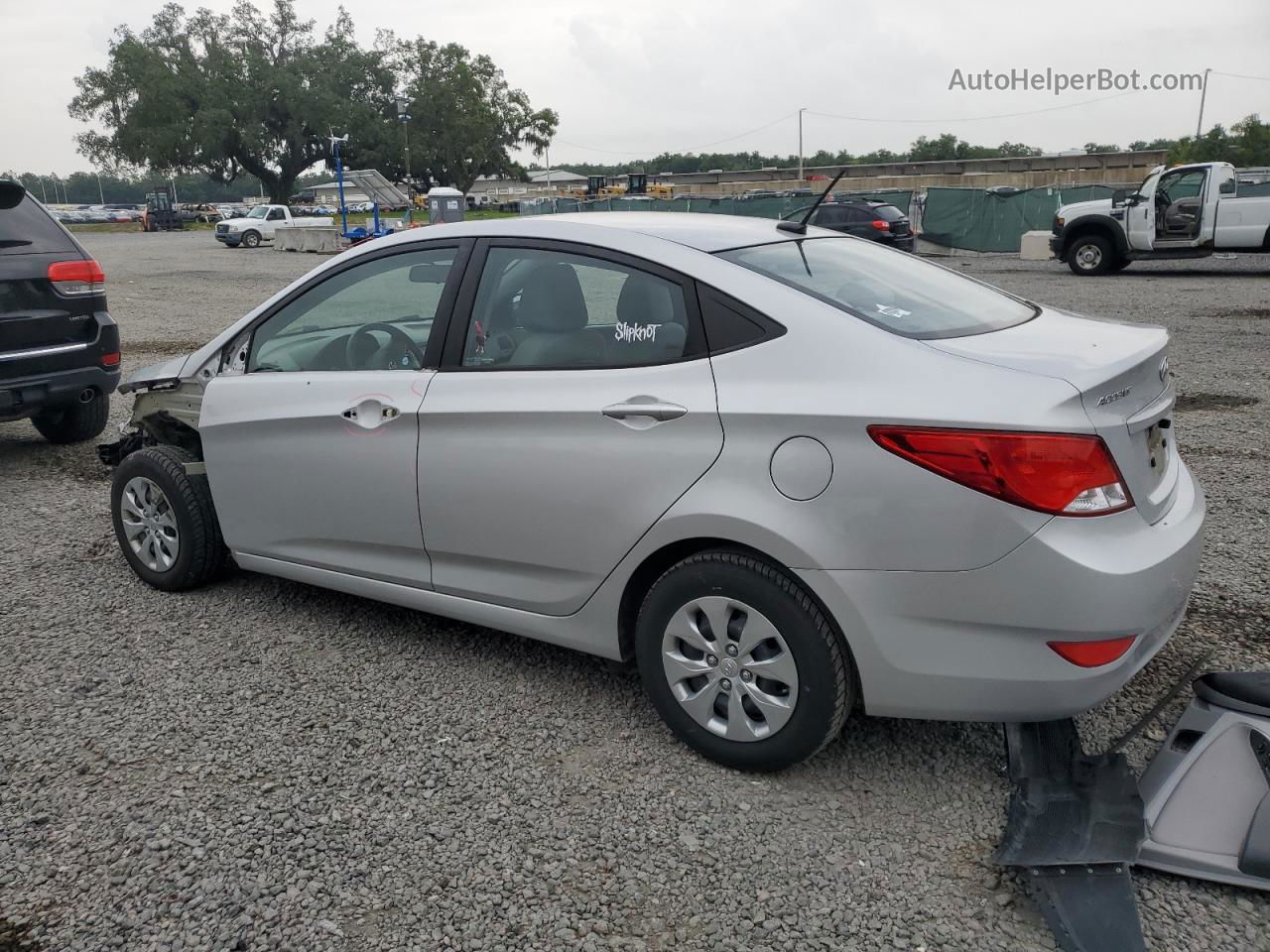 2017 Hyundai Accent Se Silver vin: KMHCT4AE4HU249262