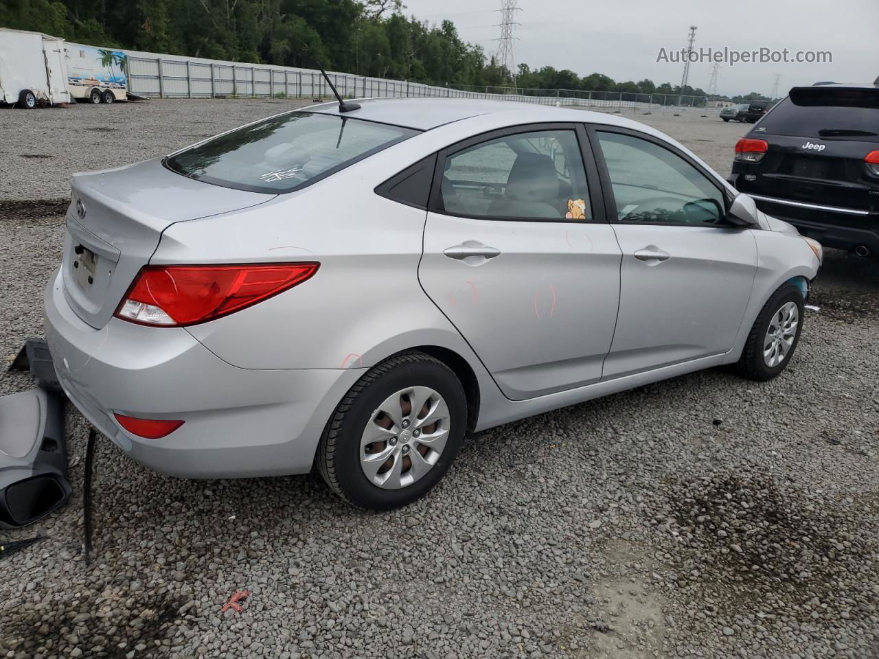 2017 Hyundai Accent Se Silver vin: KMHCT4AE4HU249262