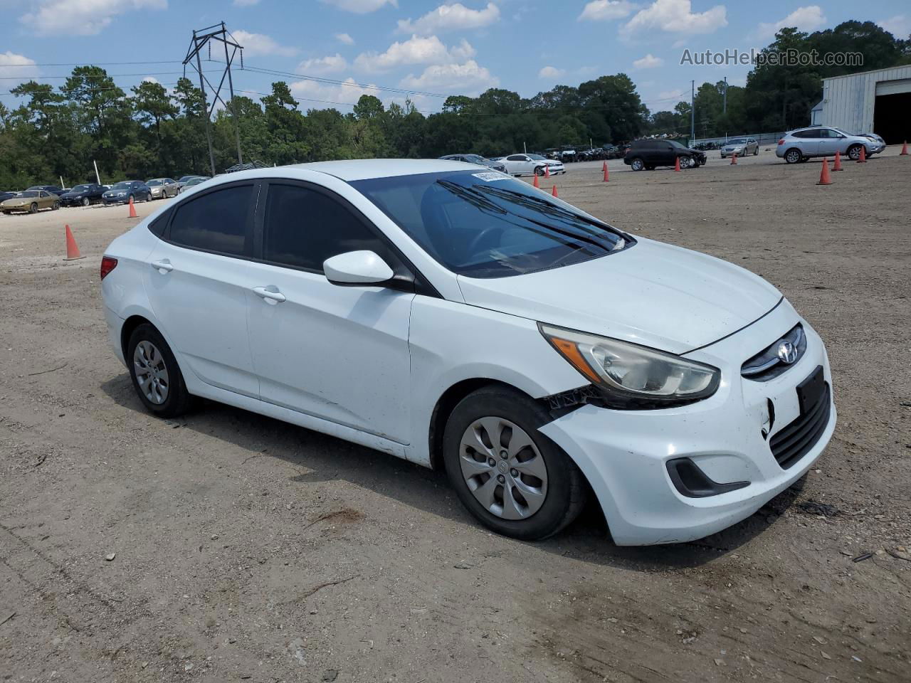 2017 Hyundai Accent Se White vin: KMHCT4AE4HU346736