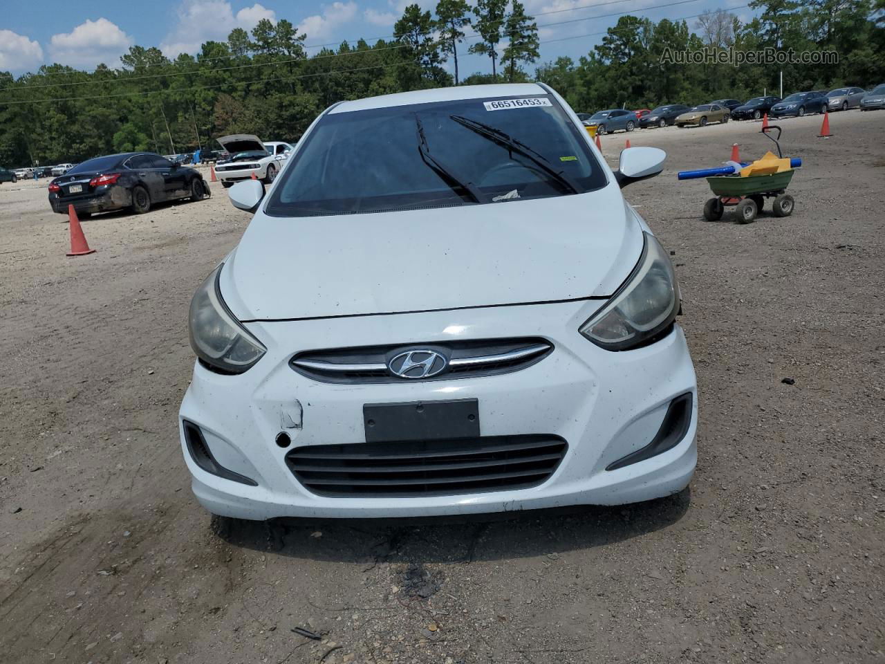 2017 Hyundai Accent Se White vin: KMHCT4AE4HU346736