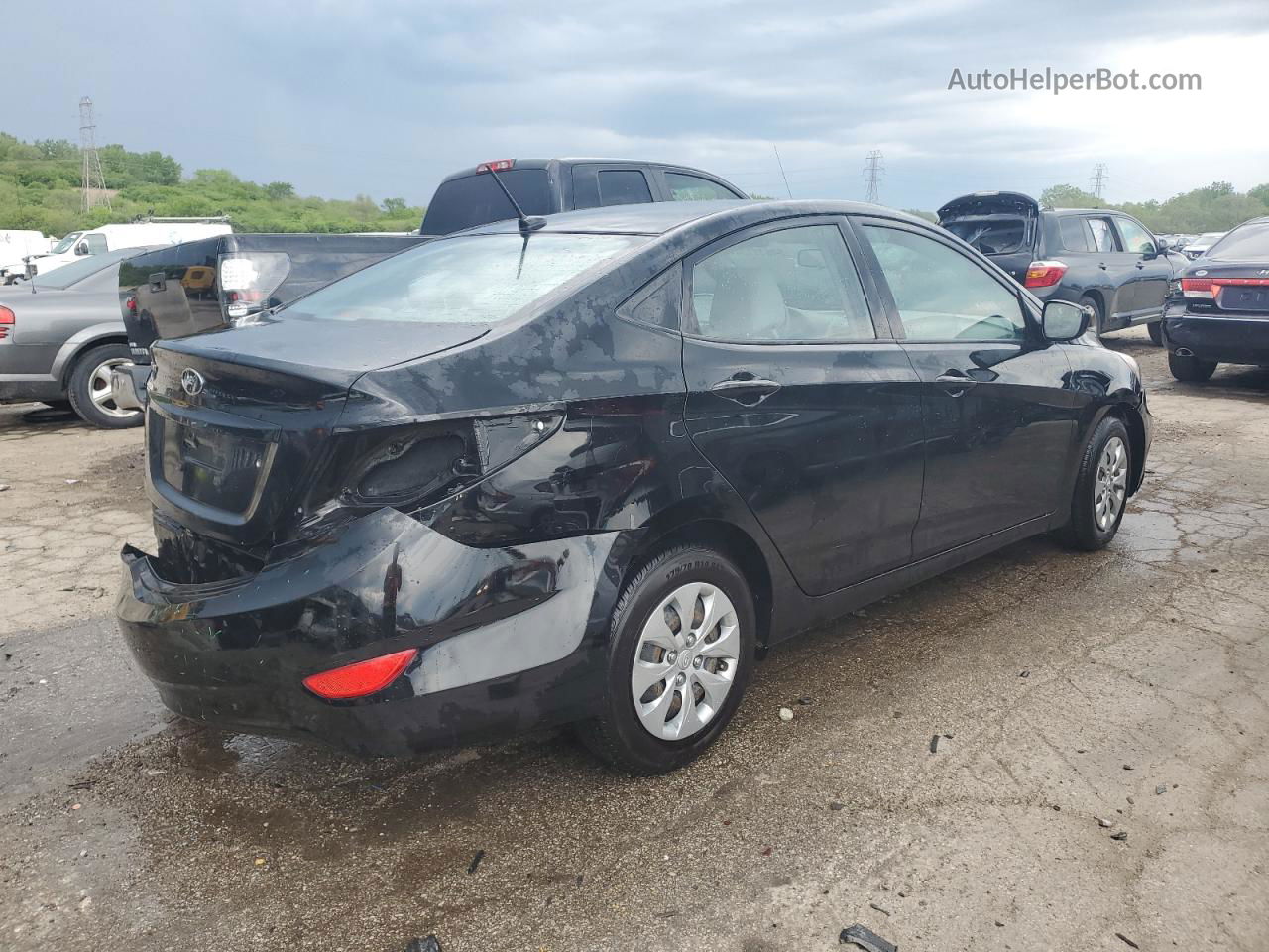 2017 Hyundai Accent Se Black vin: KMHCT4AE4HU359406