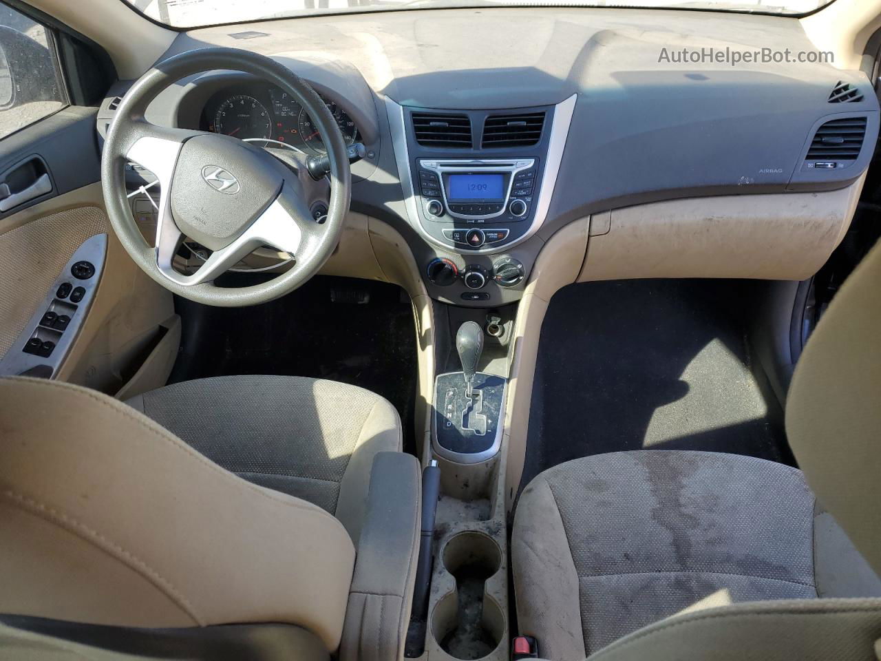 2013 Hyundai Accent Gls Черный vin: KMHCT4AE5DU429215