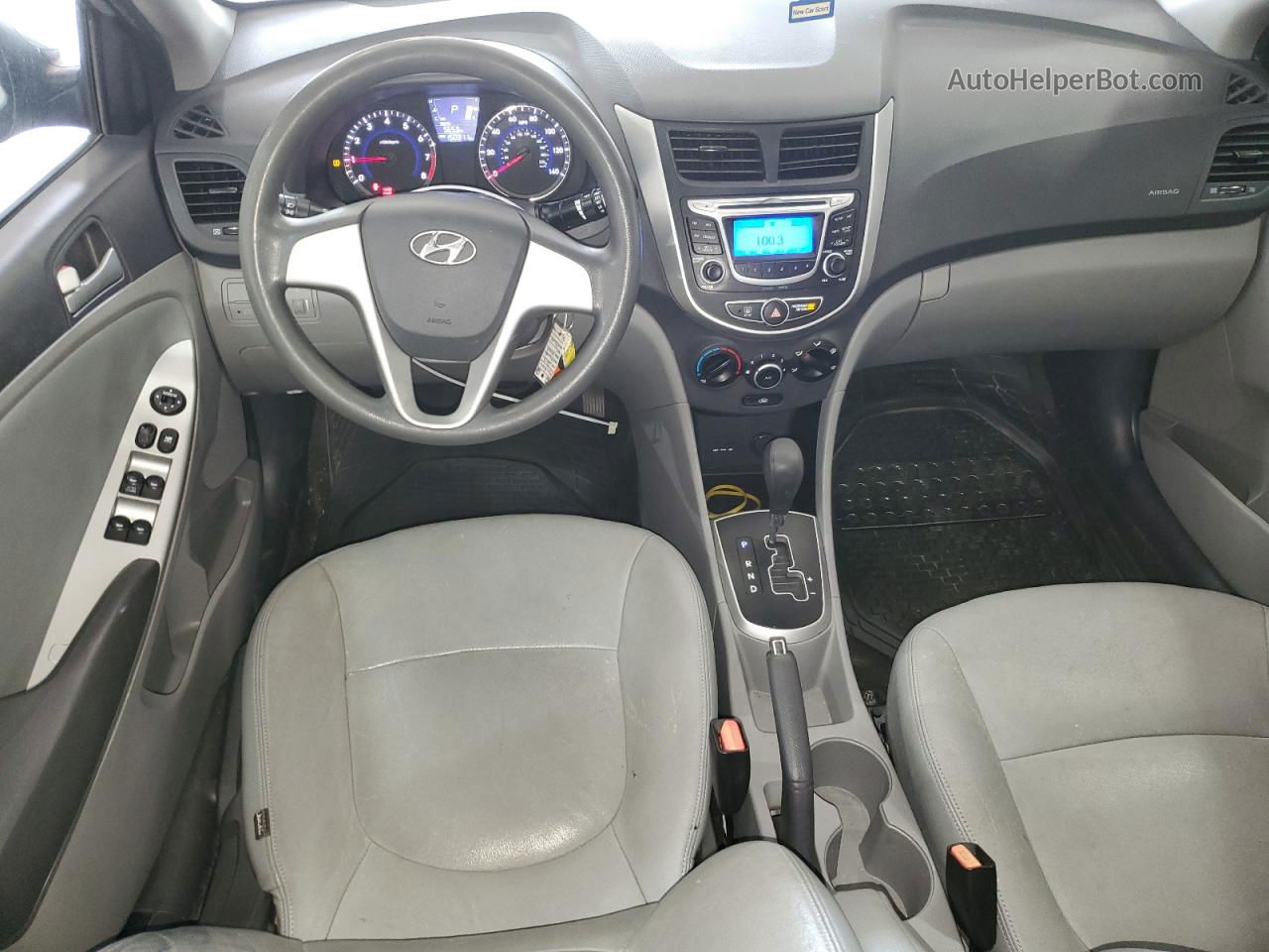 2013 Hyundai Accent Gls Silver vin: KMHCT4AE5DU501899