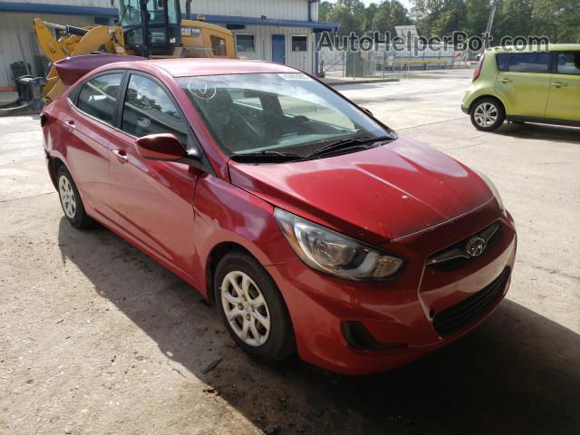 2014 Hyundai Accent Gls Red vin: KMHCT4AE5EU691835