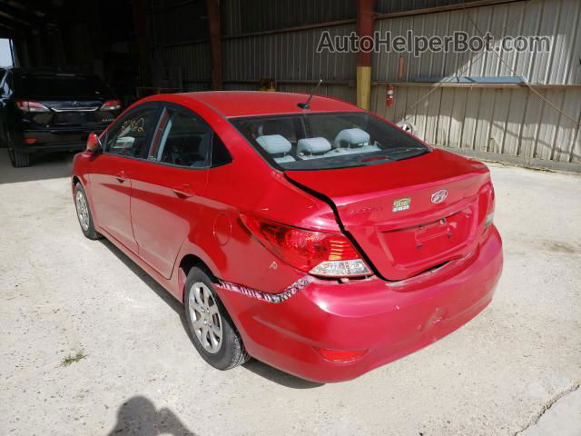 2014 Hyundai Accent Gls Red vin: KMHCT4AE5EU691835