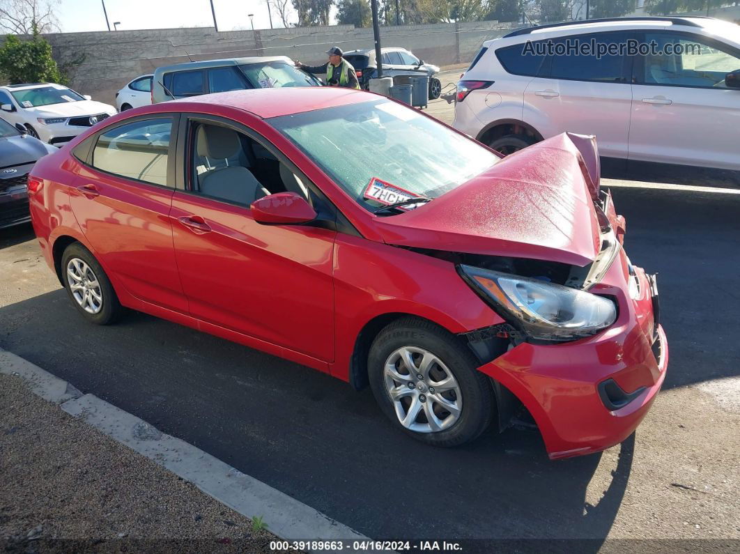 2014 Hyundai Accent Gls Red vin: KMHCT4AE5EU714479