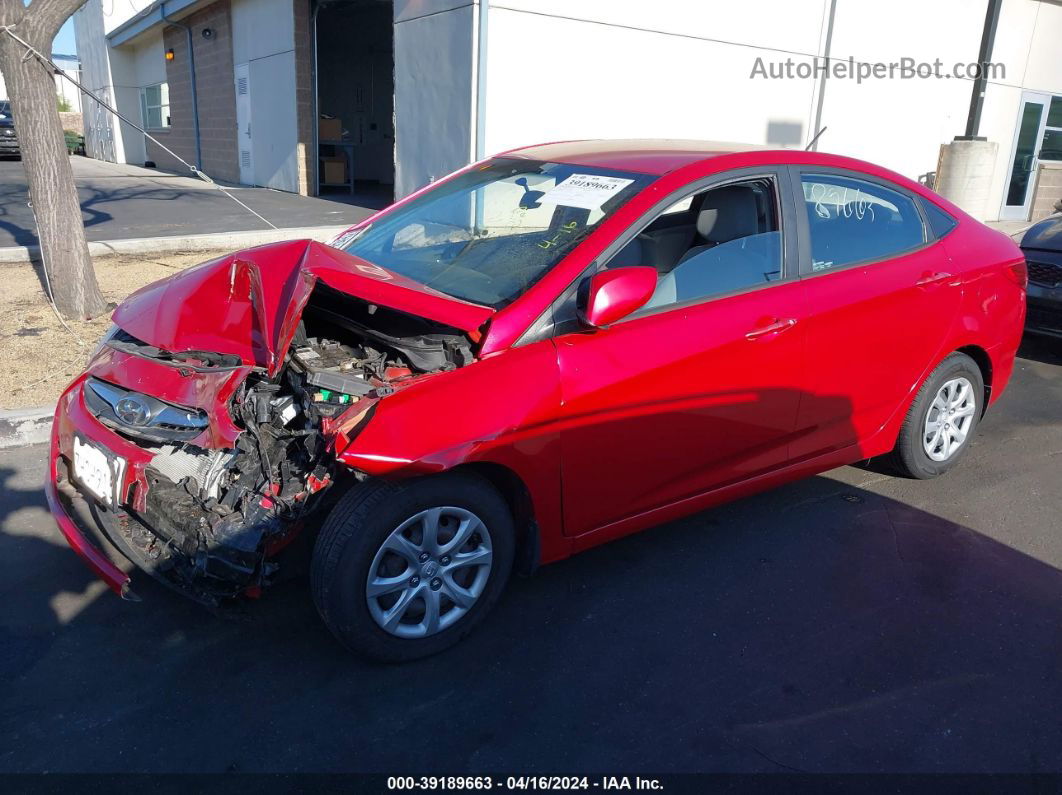 2014 Hyundai Accent Gls Red vin: KMHCT4AE5EU714479