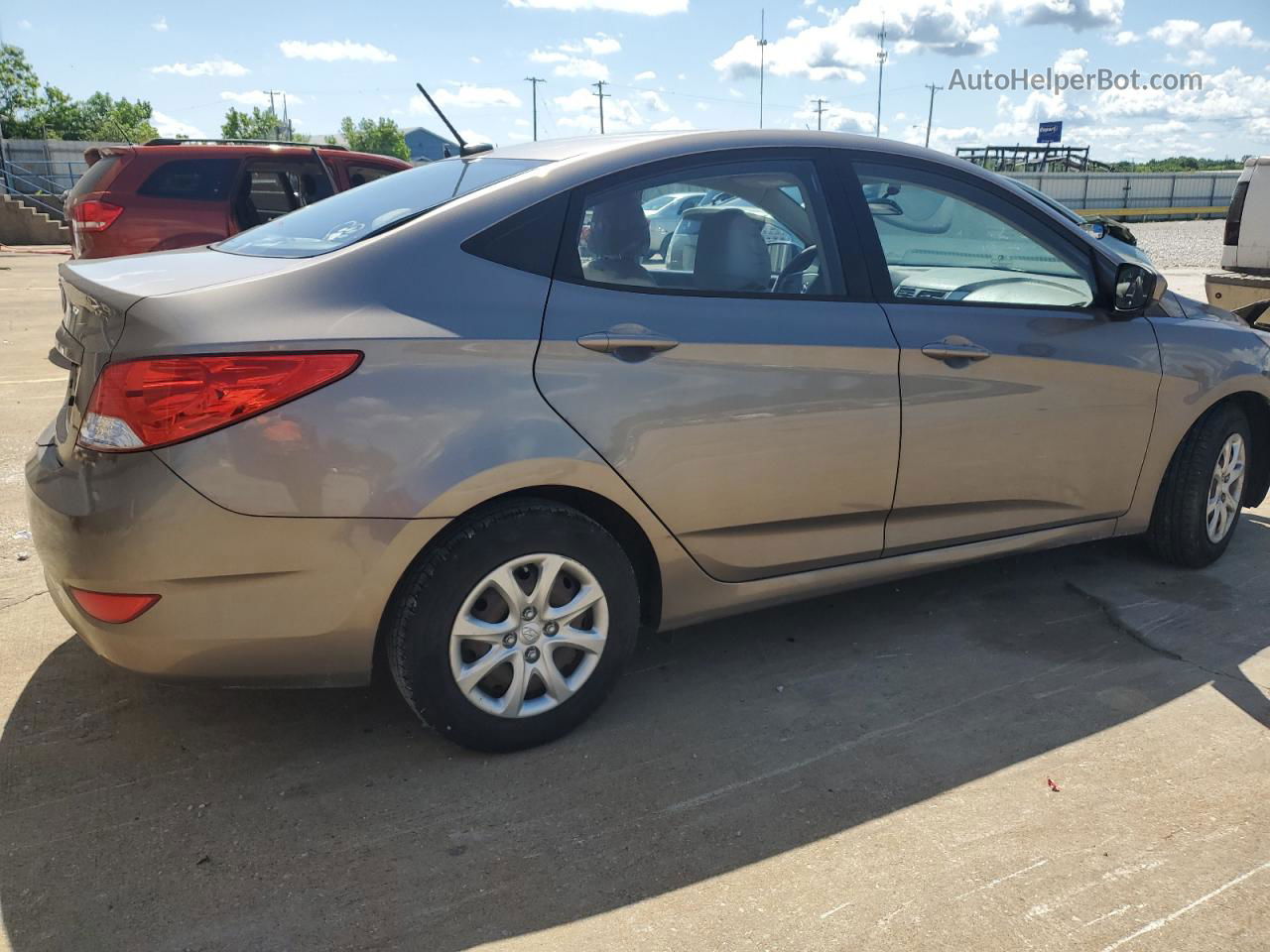 2014 Hyundai Accent Gls Brown vin: KMHCT4AE5EU726311