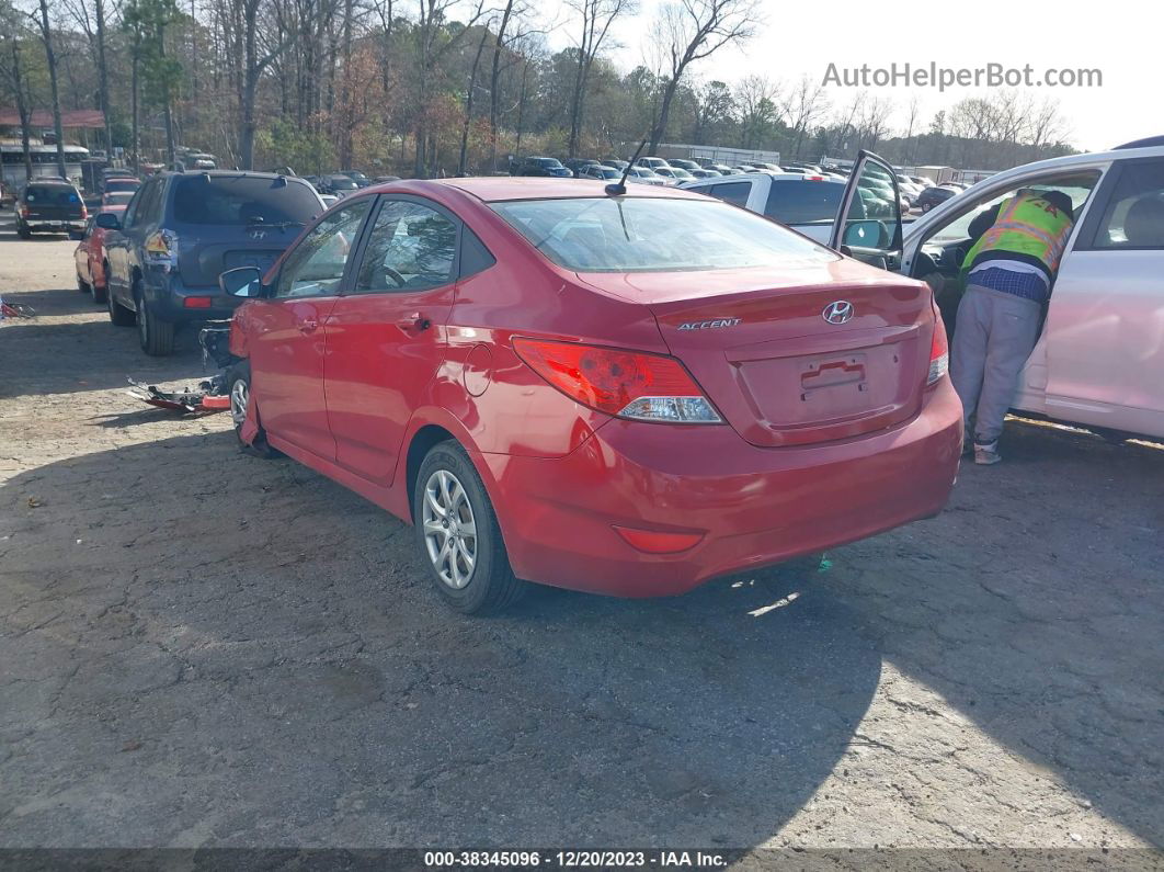 2014 Hyundai Accent Gls Red vin: KMHCT4AE5EU777596