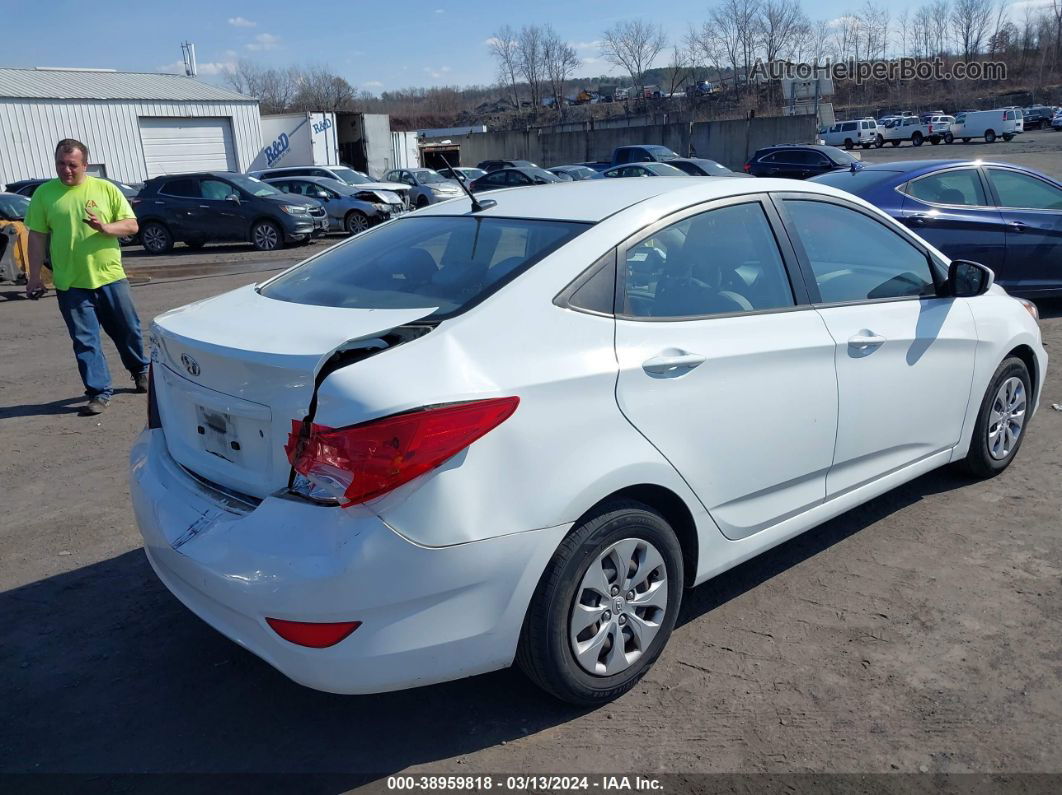 2015 Hyundai Accent Gls White vin: KMHCT4AE5FU798563