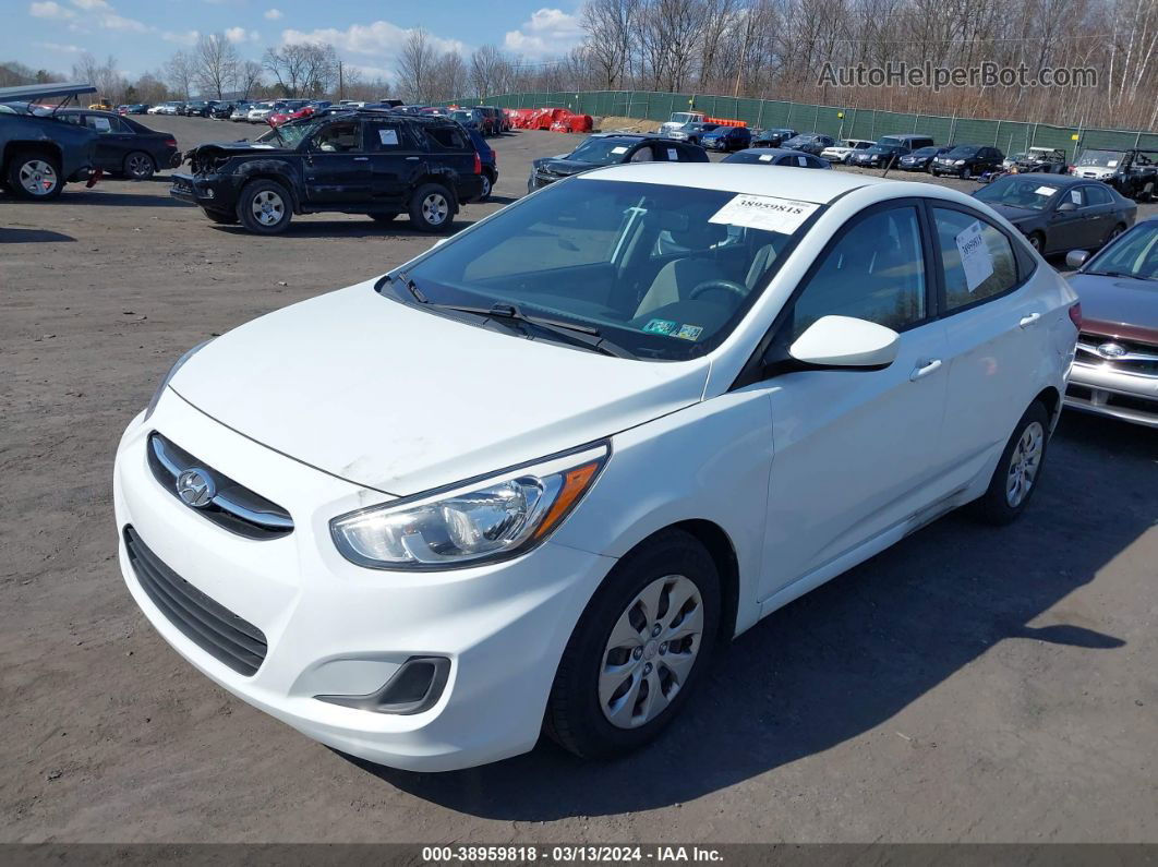 2015 Hyundai Accent Gls White vin: KMHCT4AE5FU798563