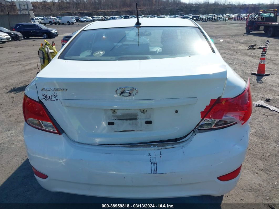 2015 Hyundai Accent Gls White vin: KMHCT4AE5FU798563