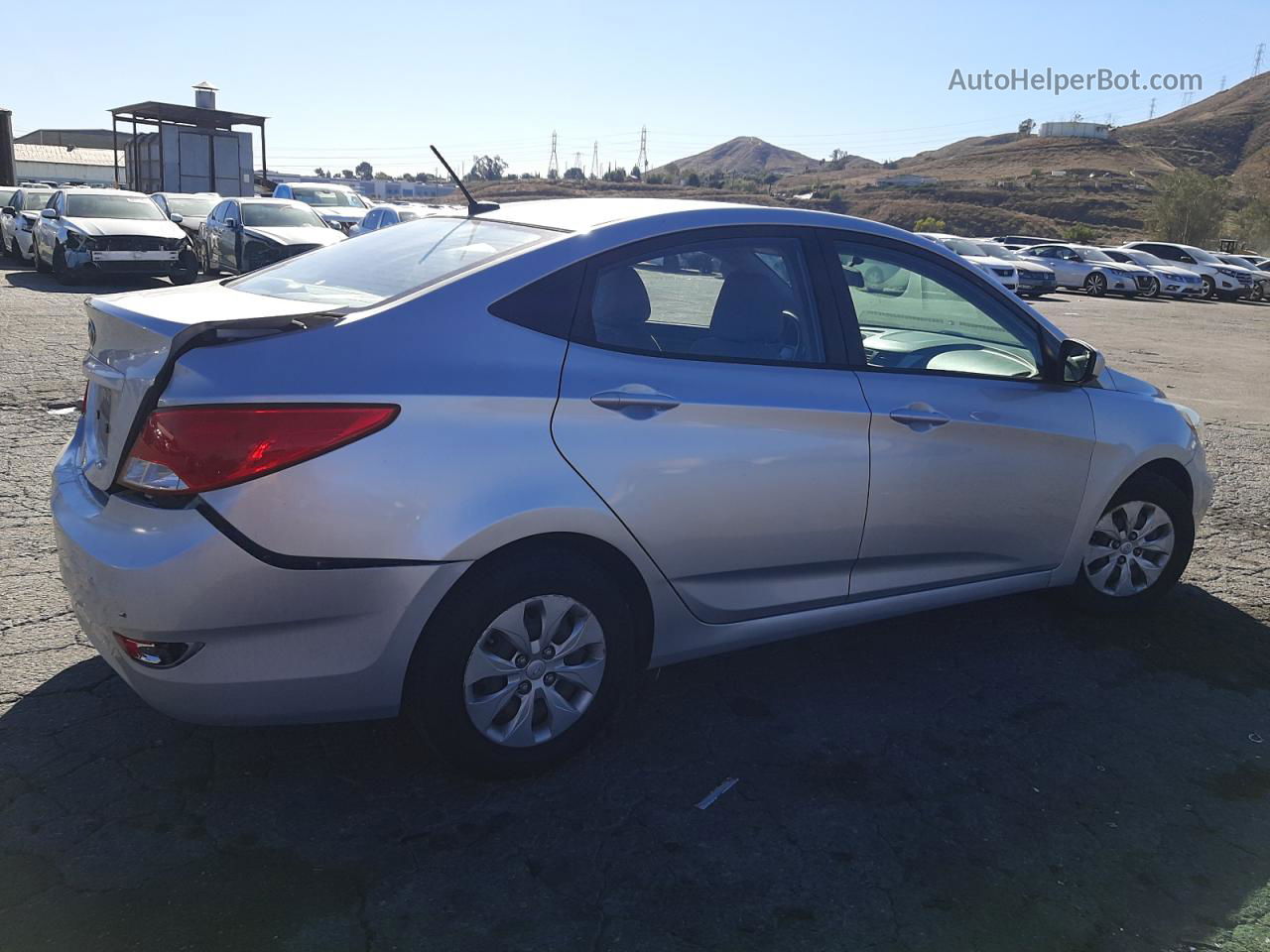 2015 Hyundai Accent Gls Silver vin: KMHCT4AE5FU834851