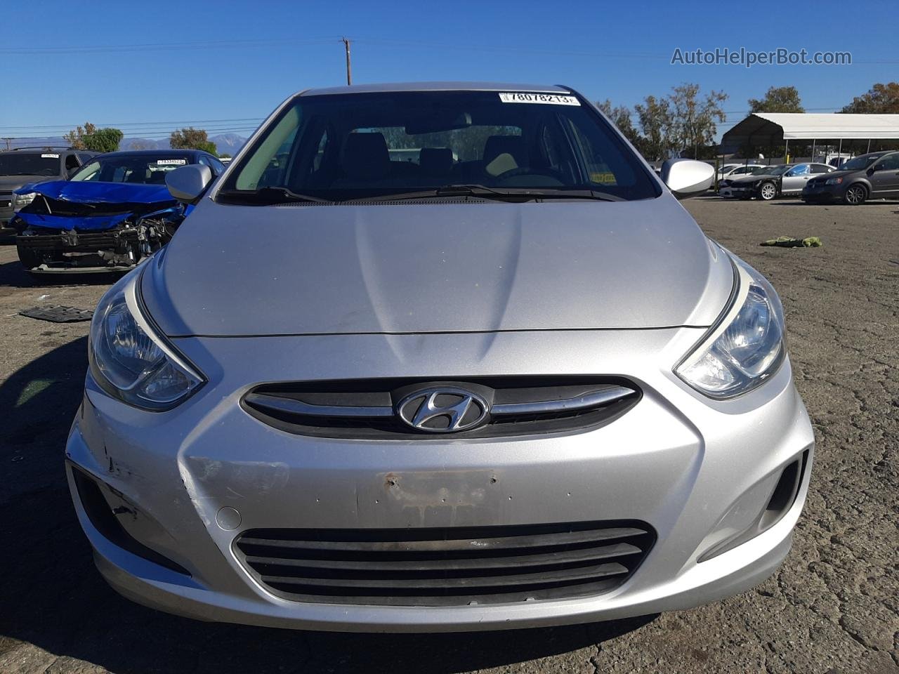 2015 Hyundai Accent Gls Silver vin: KMHCT4AE5FU834851