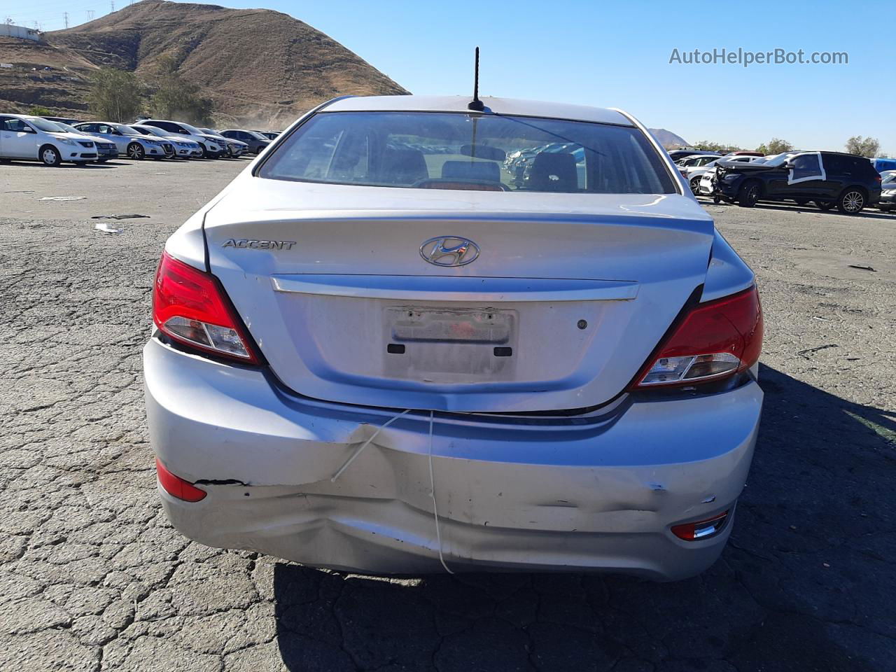 2015 Hyundai Accent Gls Silver vin: KMHCT4AE5FU834851