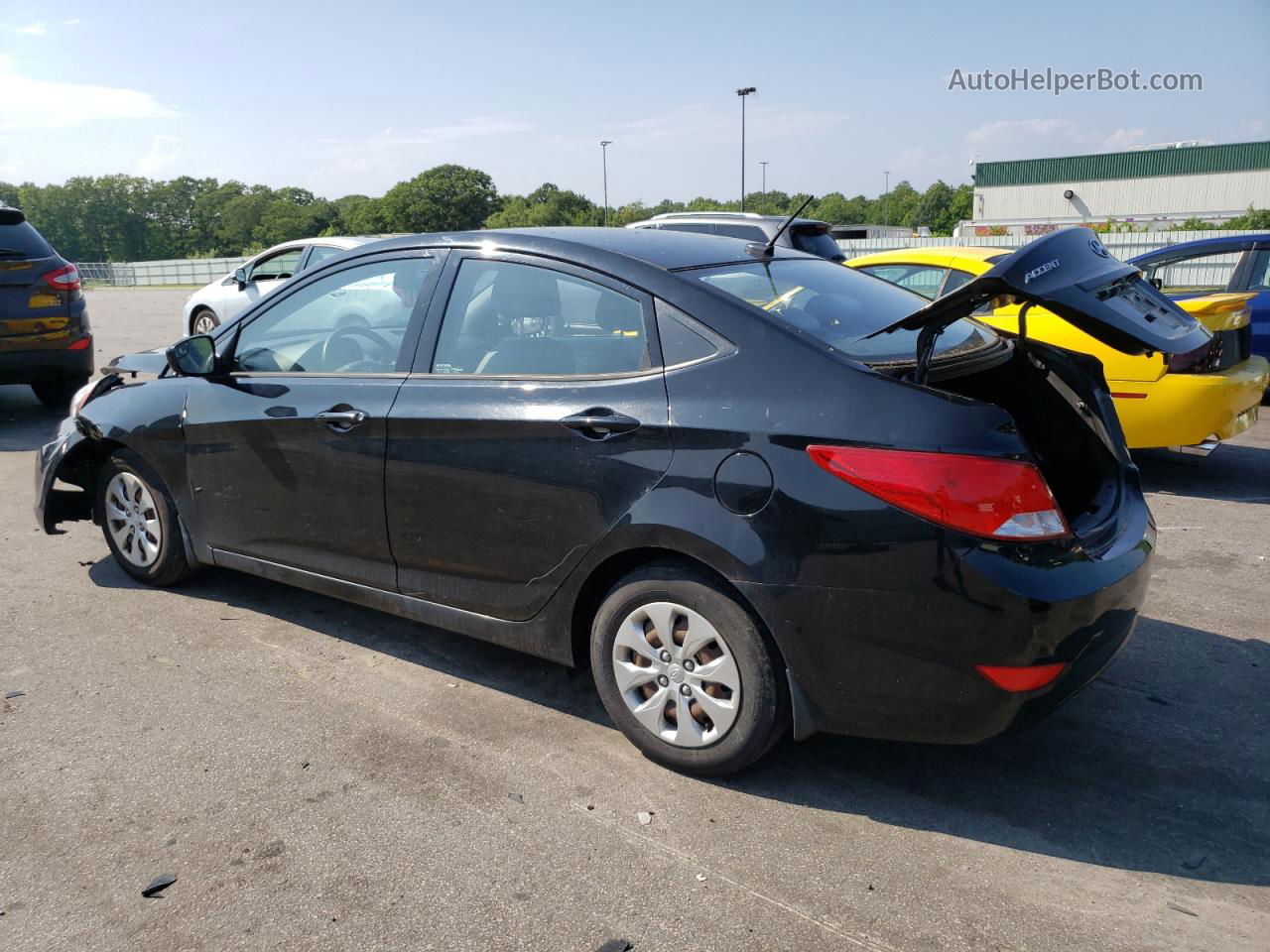 2015 Hyundai Accent Gls Black vin: KMHCT4AE5FU848314