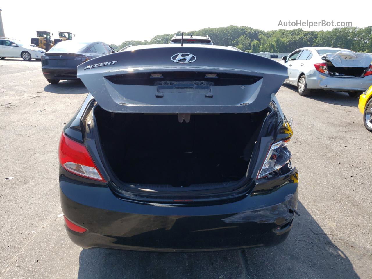 2015 Hyundai Accent Gls Black vin: KMHCT4AE5FU848314