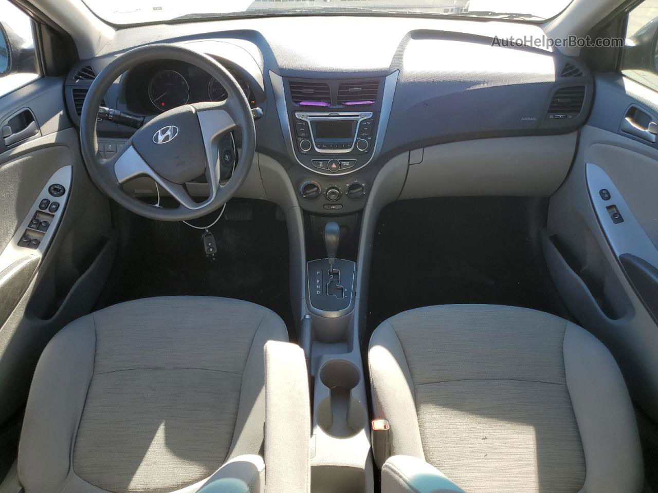 2015 Hyundai Accent Gls Gray vin: KMHCT4AE5FU855487