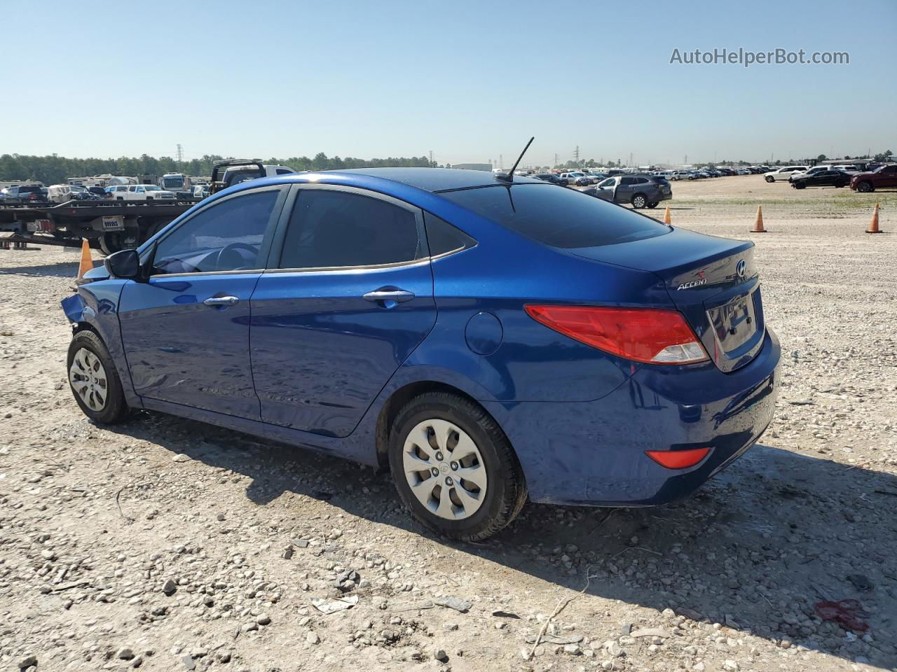 2015 Hyundai Accent Gls Синий vin: KMHCT4AE5FU860981