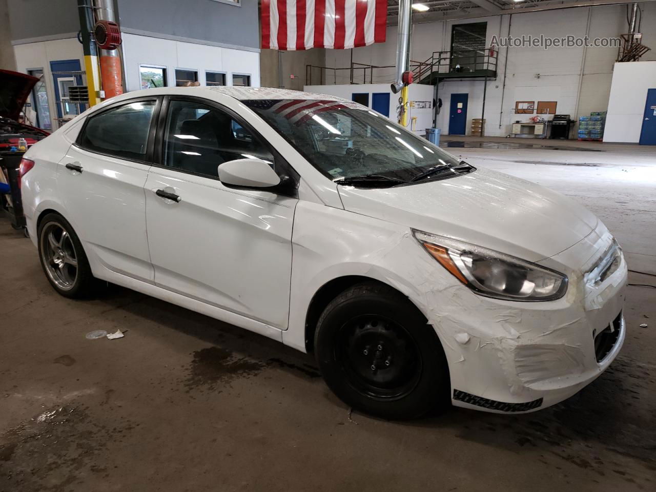 2015 Hyundai Accent Gls White vin: KMHCT4AE5FU862388