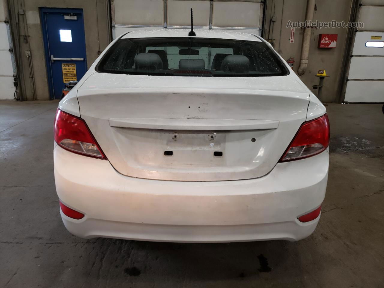 2015 Hyundai Accent Gls White vin: KMHCT4AE5FU862388