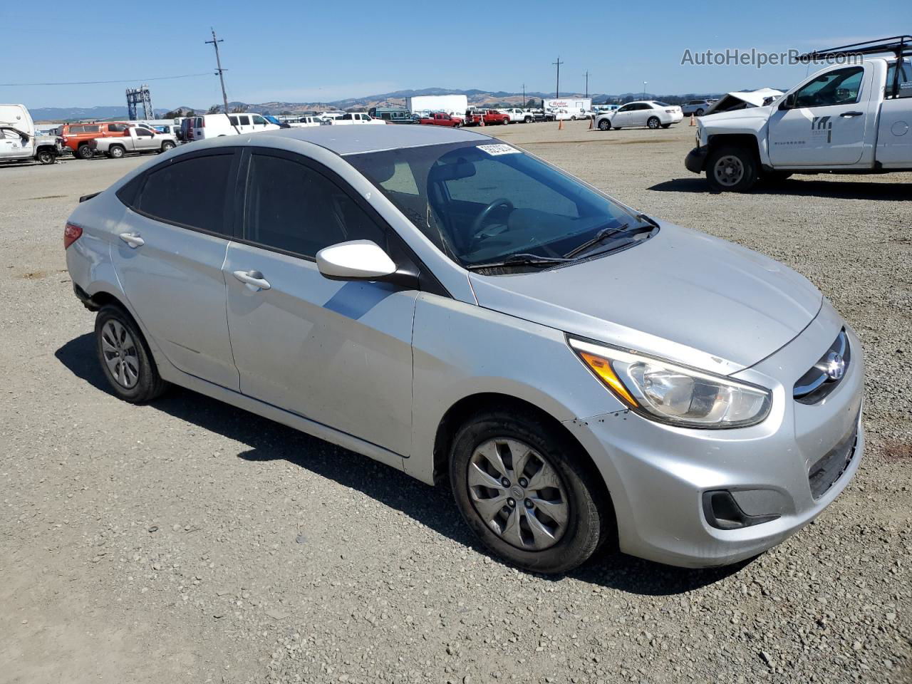 2015 Hyundai Accent Gls Silver vin: KMHCT4AE5FU863900