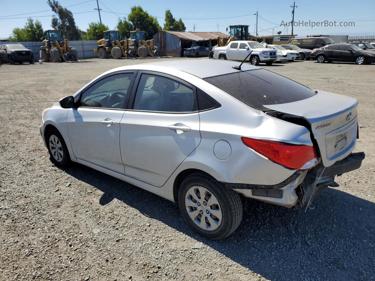 2015 Hyundai Accent Gls Silver vin: KMHCT4AE5FU863900