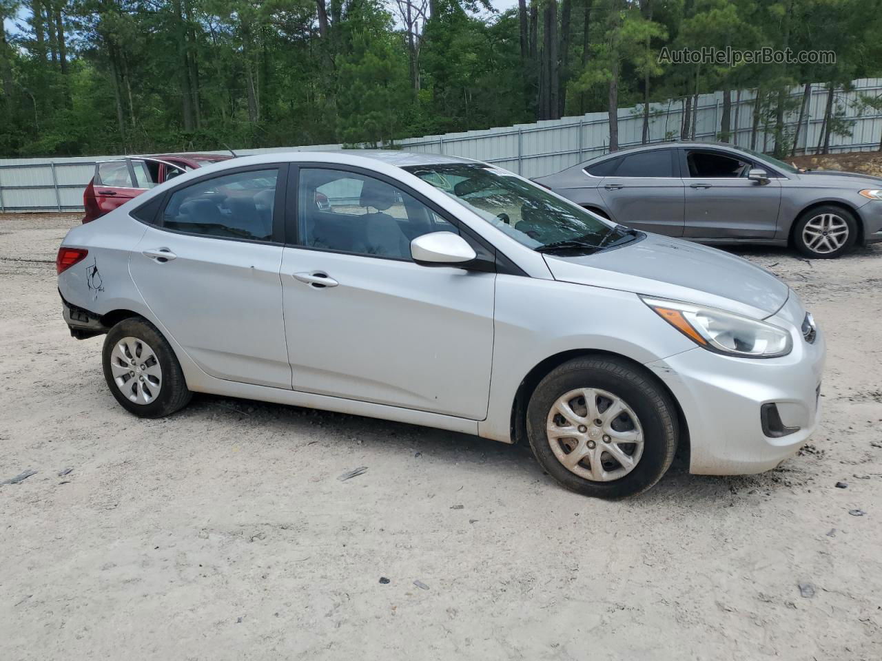 2015 Hyundai Accent Gls Silver vin: KMHCT4AE5FU879529