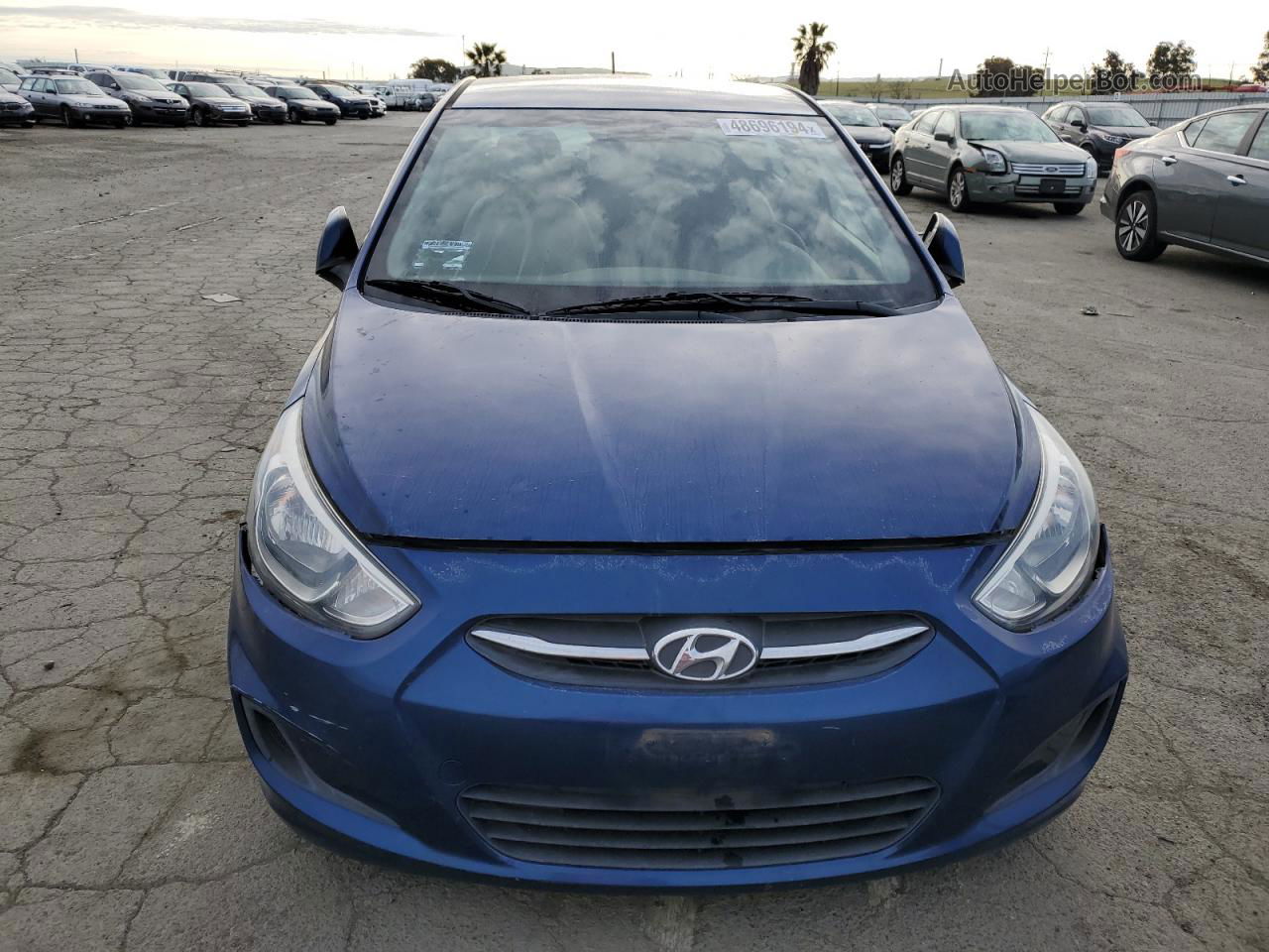 2015 Hyundai Accent Gls Blue vin: KMHCT4AE5FU903179