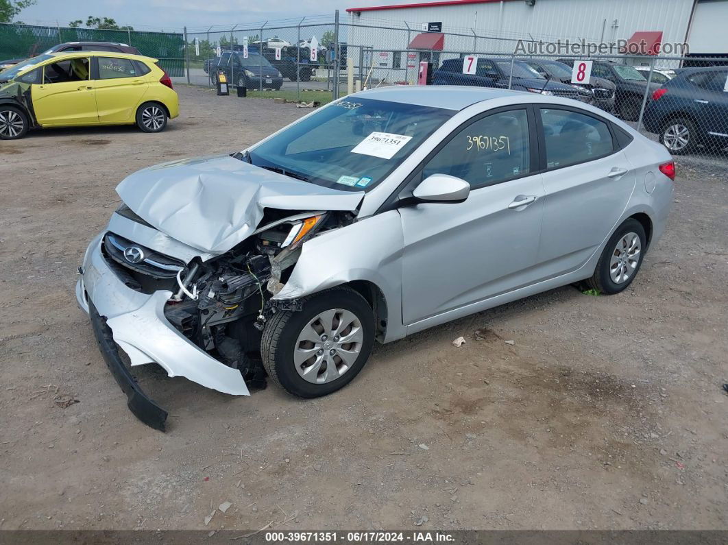 2015 Hyundai Accent Gls Silver vin: KMHCT4AE5FU904591