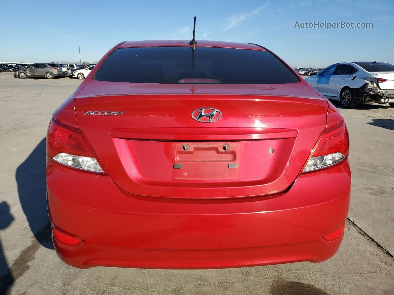 2015 Hyundai Accent Gls Red vin: KMHCT4AE5FU906812