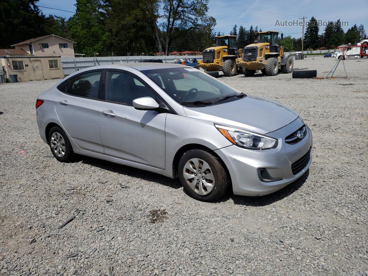 2015 Hyundai Accent Gls Silver vin: KMHCT4AE5FU915543