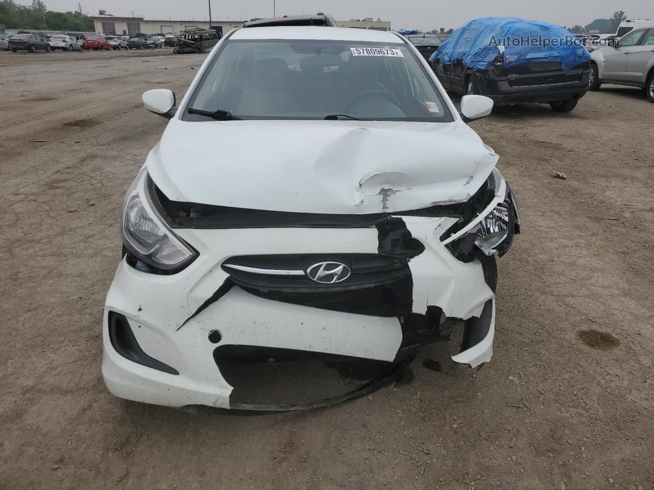 2016 Hyundai Accent Se White vin: KMHCT4AE5GU003139