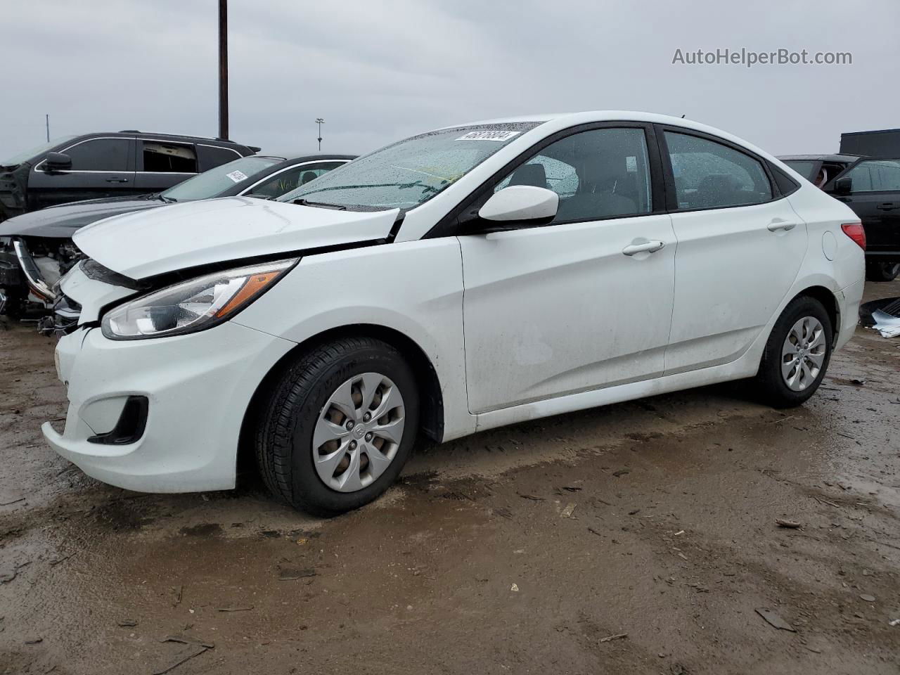 2016 Hyundai Accent Se White vin: KMHCT4AE5GU014433