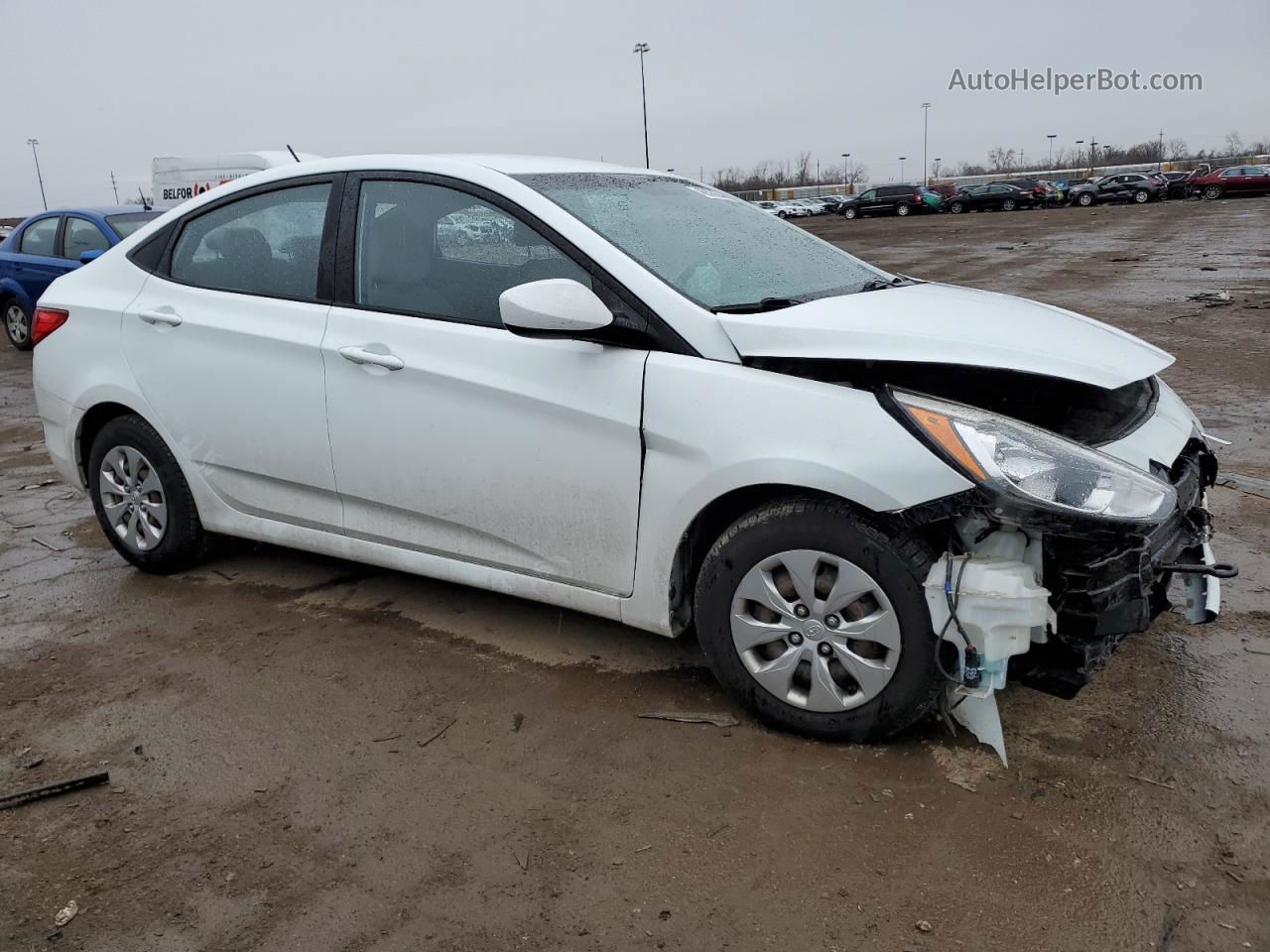 2016 Hyundai Accent Se White vin: KMHCT4AE5GU014433