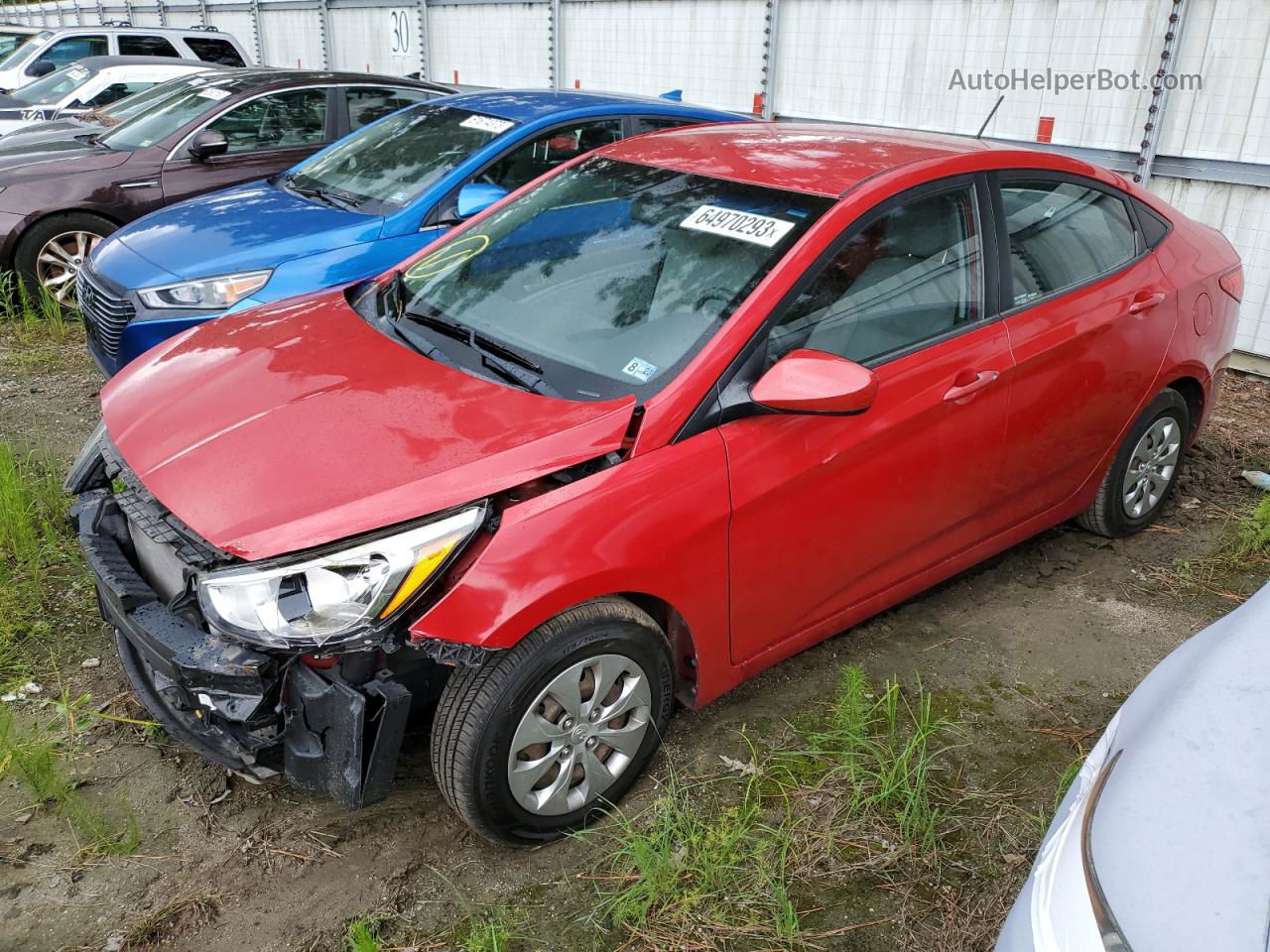 2016 Hyundai Accent Se Red vin: KMHCT4AE5GU017865