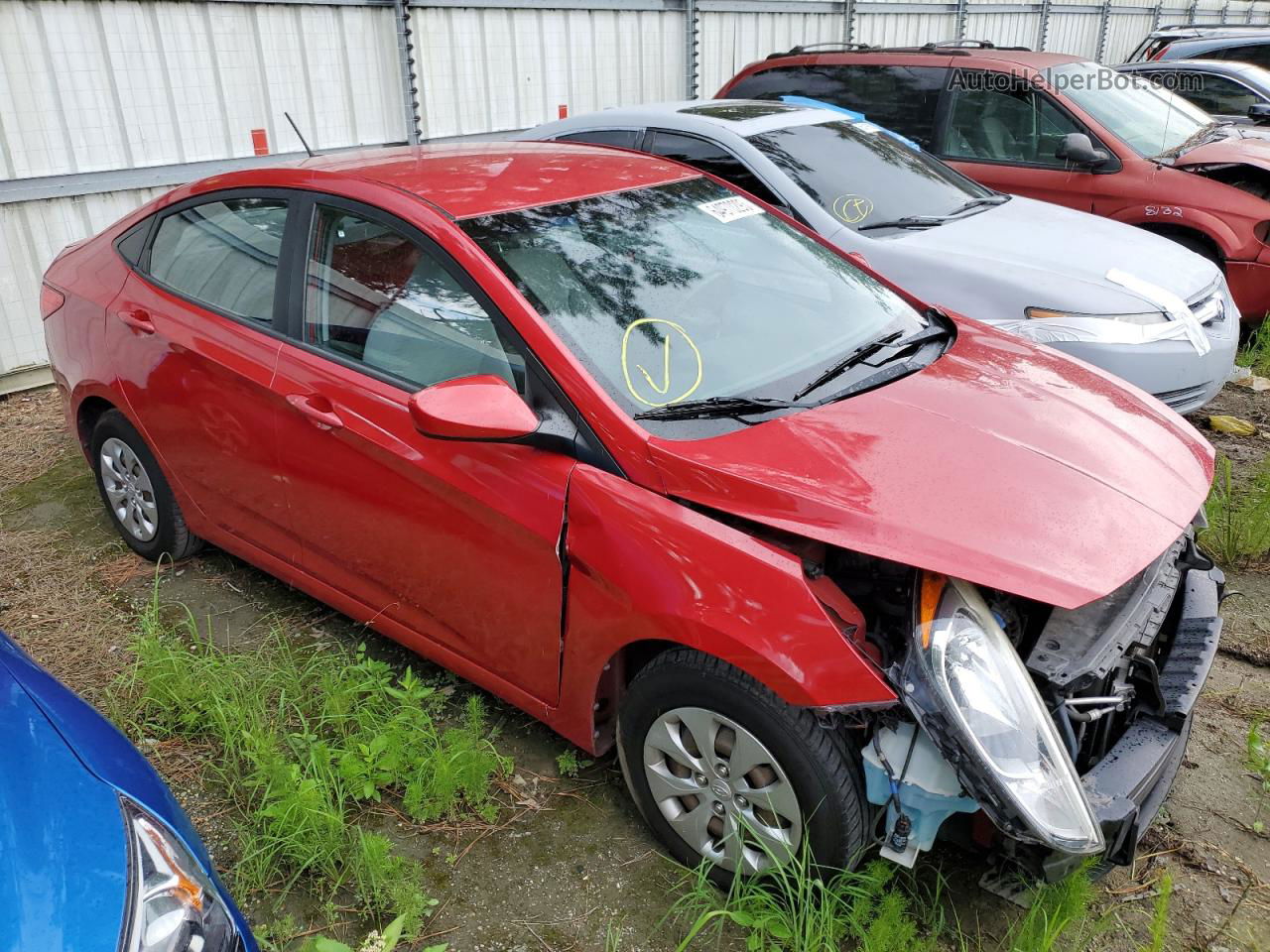 2016 Hyundai Accent Se Red vin: KMHCT4AE5GU017865