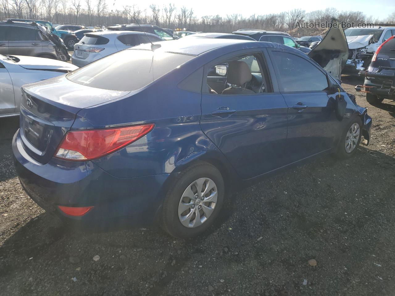 2016 Hyundai Accent Se Blue vin: KMHCT4AE5GU022662