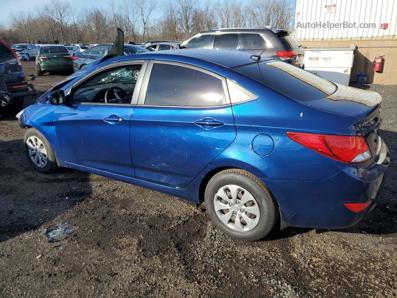 2016 Hyundai Accent Se Синий vin: KMHCT4AE5GU022662