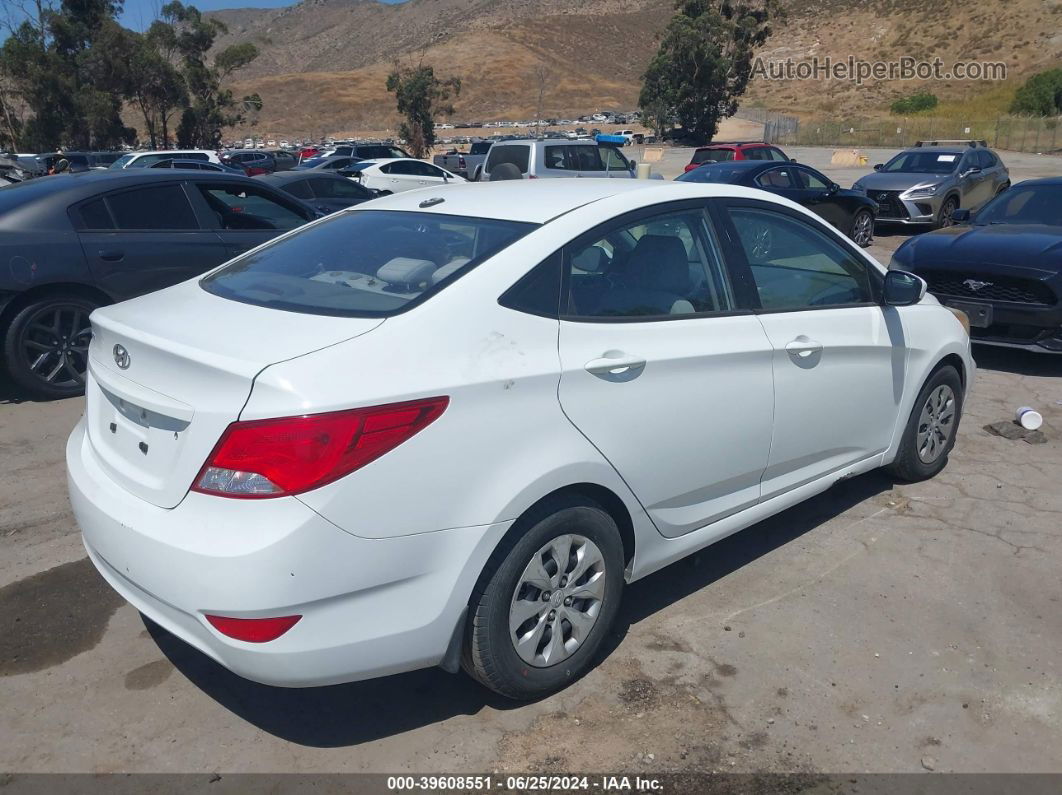 2016 Hyundai Accent Se White vin: KMHCT4AE5GU022919