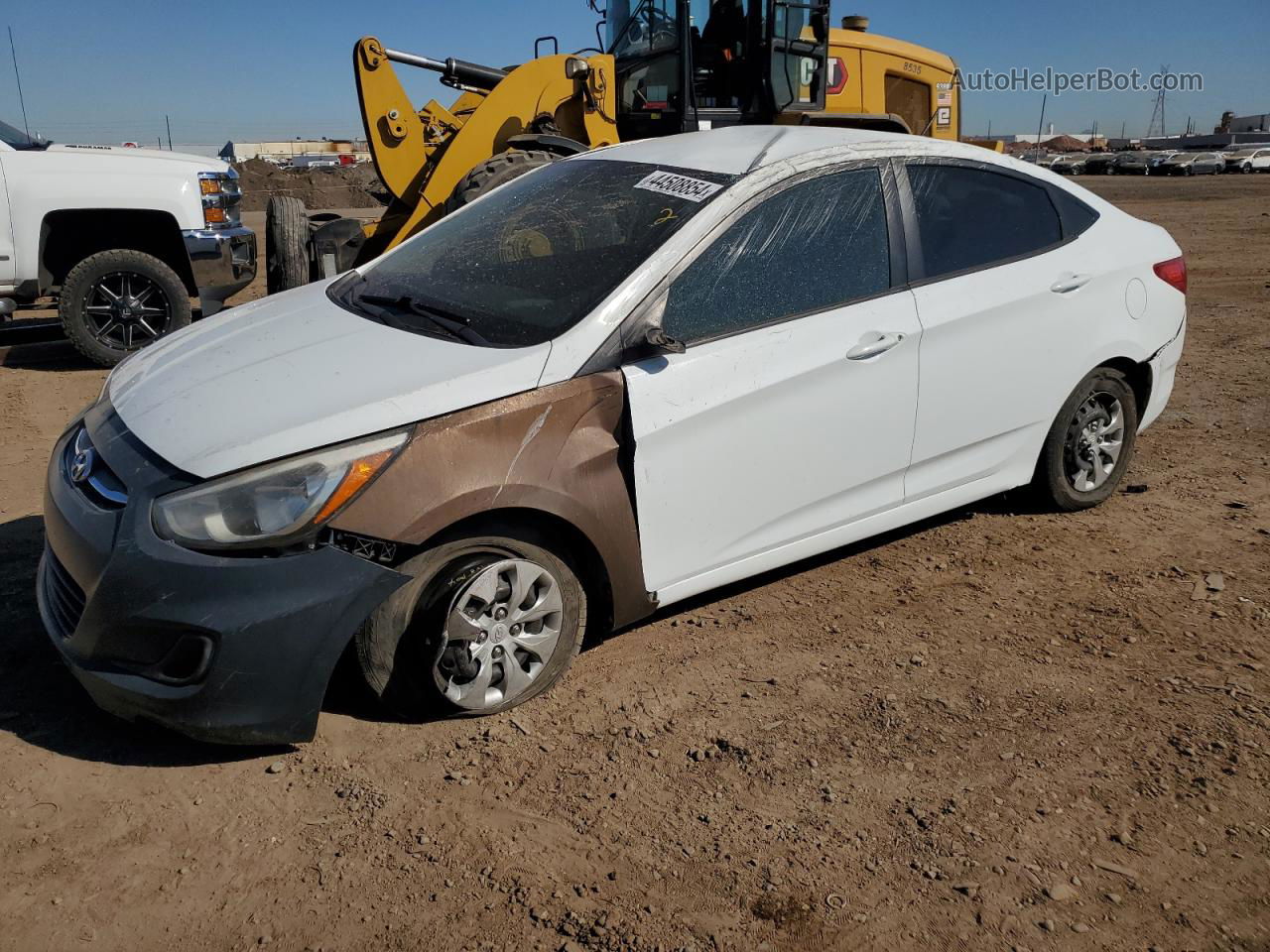 2016 Hyundai Accent Se White vin: KMHCT4AE5GU053409