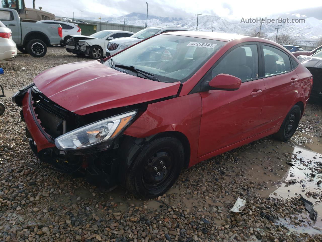 2016 Hyundai Accent Se Red vin: KMHCT4AE5GU096910