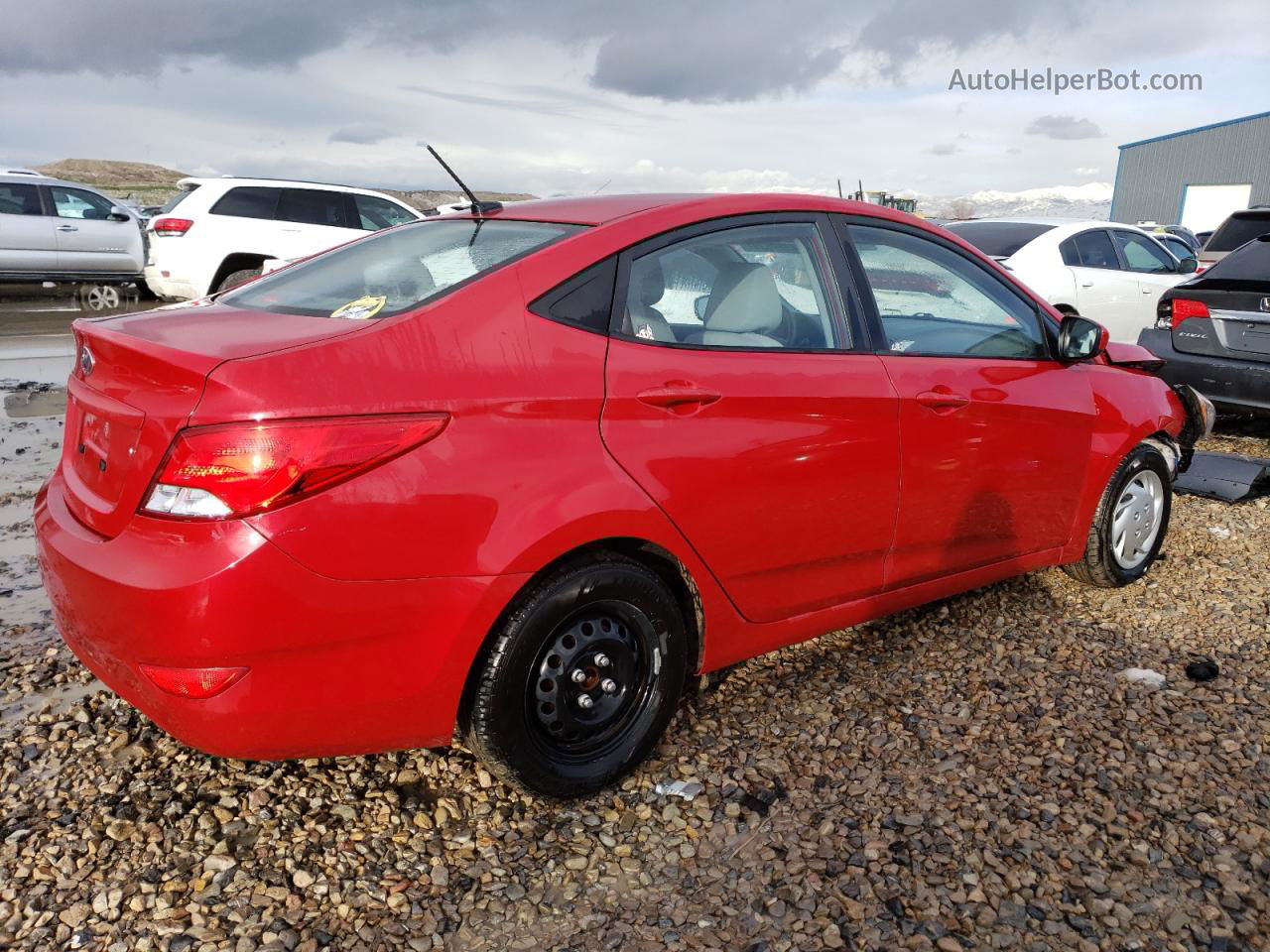 2016 Hyundai Accent Se Red vin: KMHCT4AE5GU096910