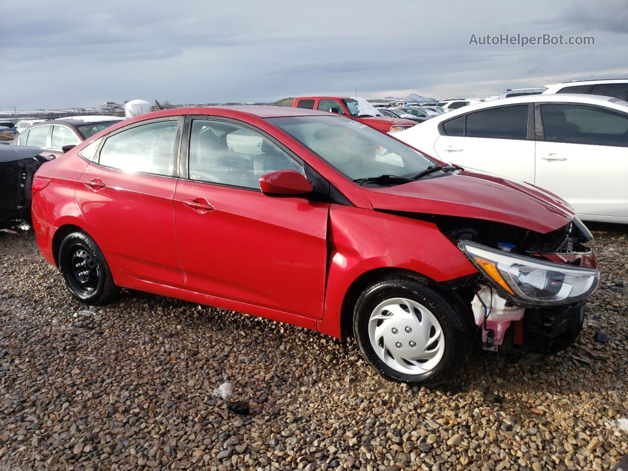 2016 Hyundai Accent Se Red vin: KMHCT4AE5GU096910