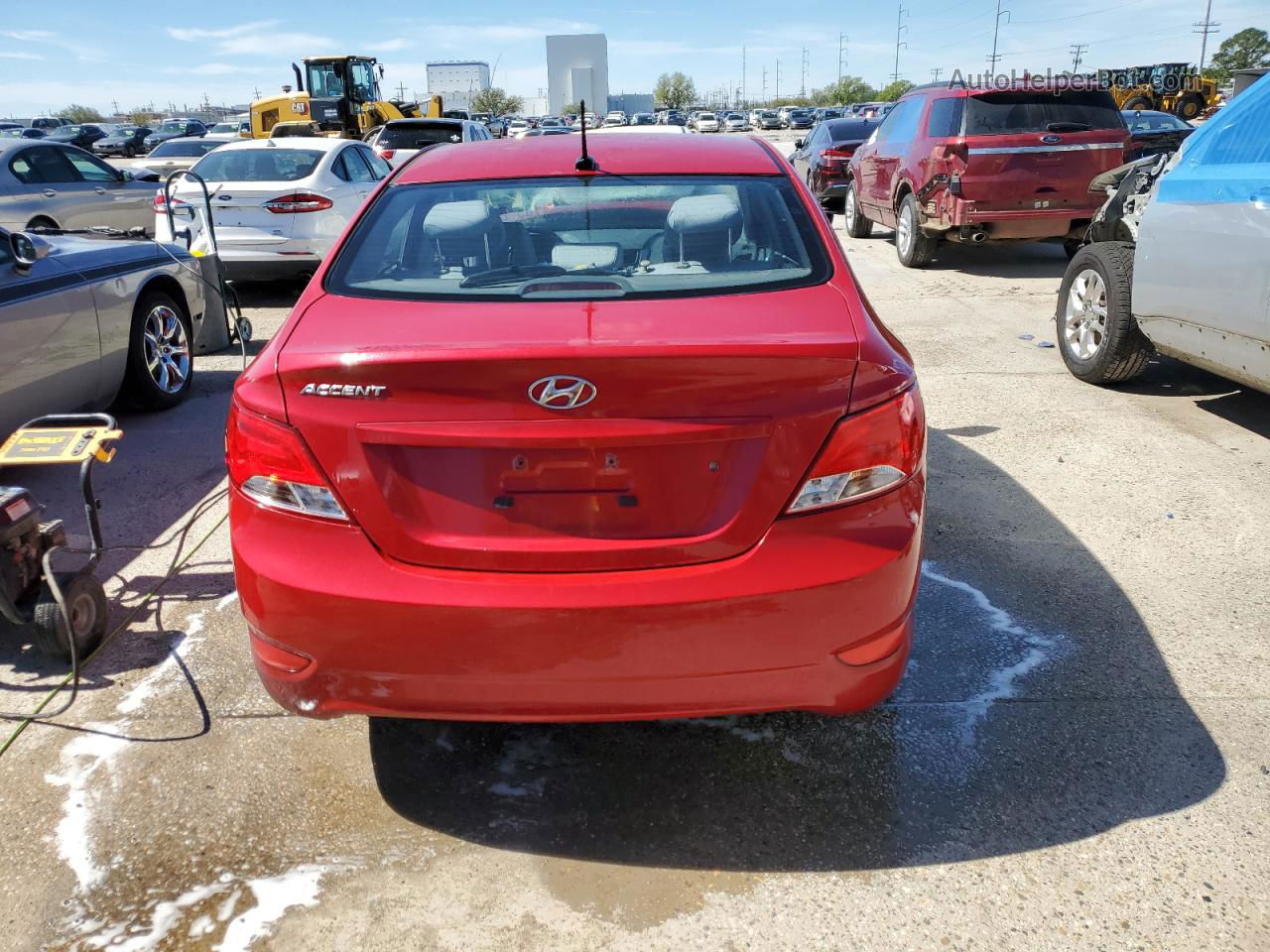 2016 Hyundai Accent Se Красный vin: KMHCT4AE5GU116833