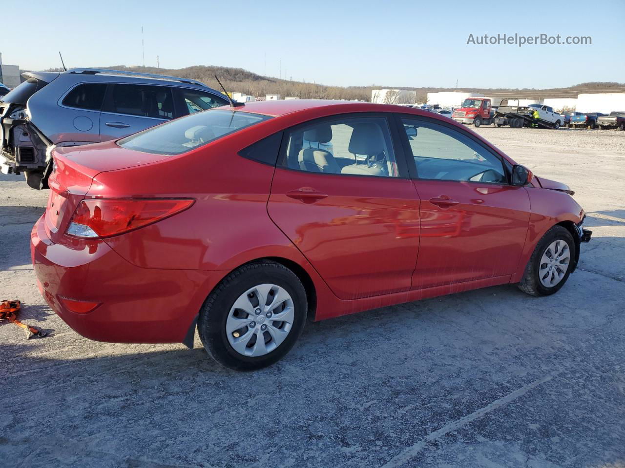 2016 Hyundai Accent Se Красный vin: KMHCT4AE5GU141635