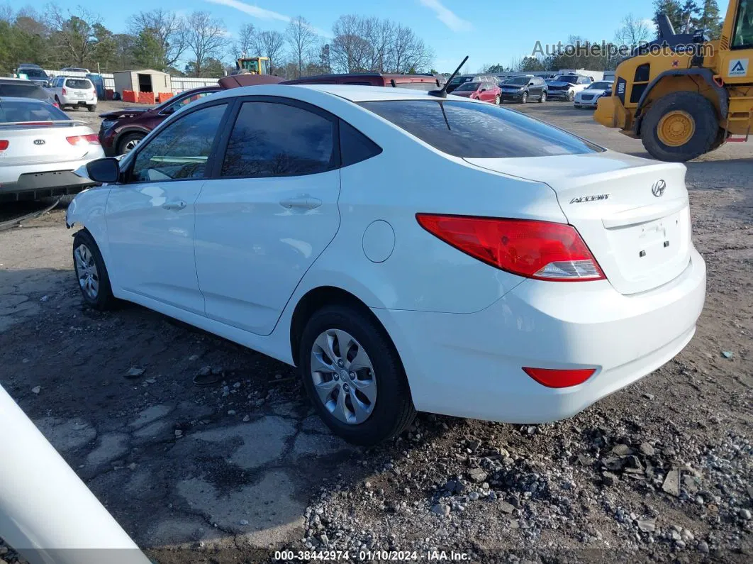 2016 Hyundai Accent Se White vin: KMHCT4AE5GU946843